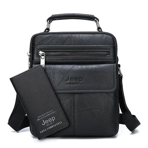 bolsa masculina jeep de couro legítimo transversal